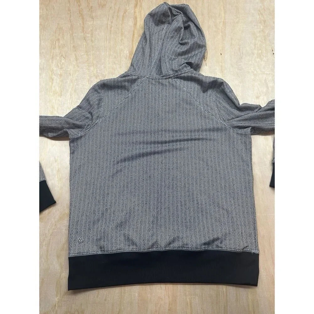 Zella Hoodie Jacket Size  Large Black Pullover  pockets  hood - Picture 4 of 7